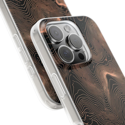 Orange Lite Phone Case for iPhone - Salmon Ridge Topo