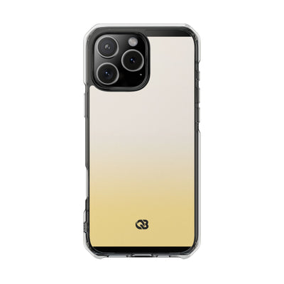 Solar Cream Ombre · Clear Impact Magnetic Phone Case for iPhone · Yellow