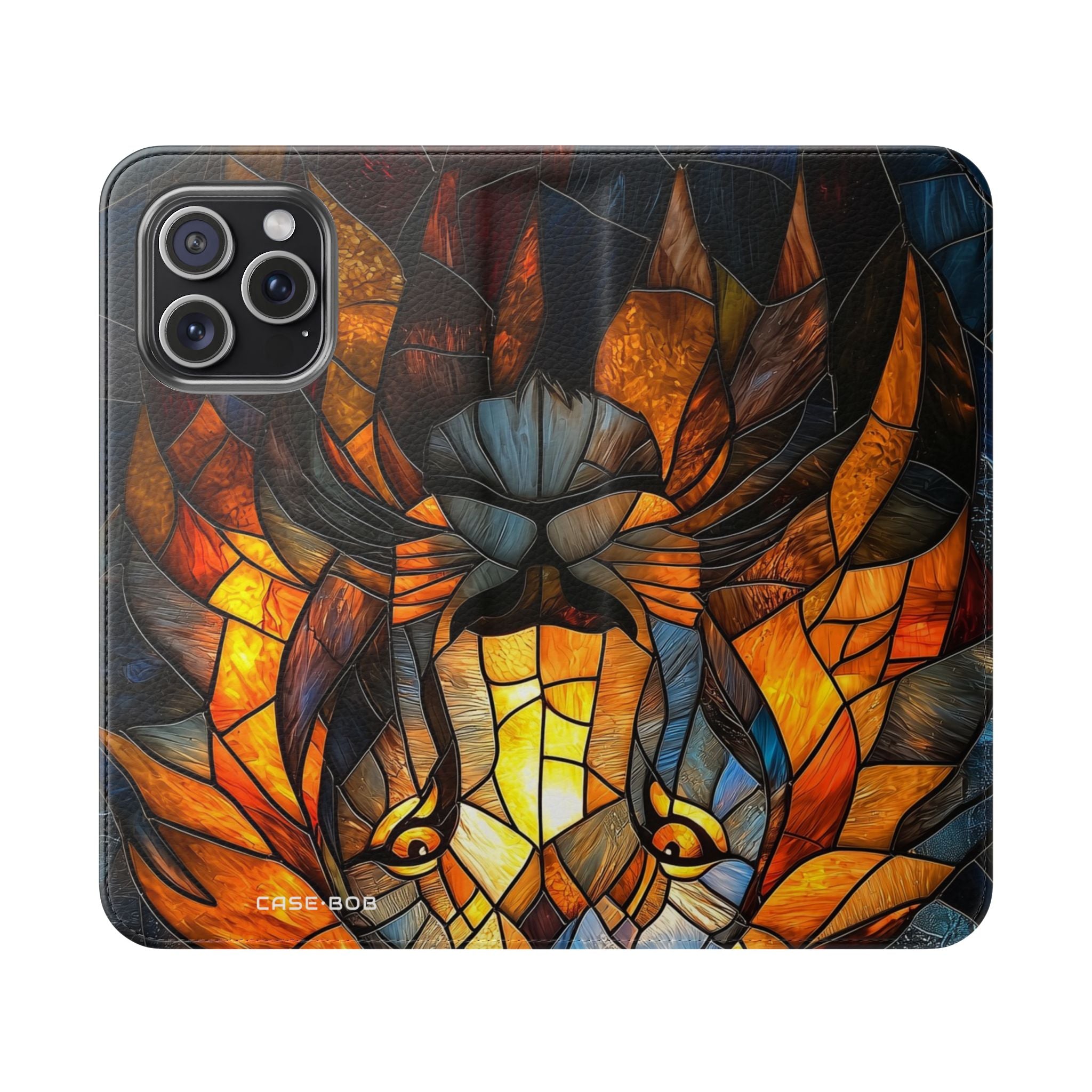 Flame Lion - iPhone 15 Pro Max Case - Wallet