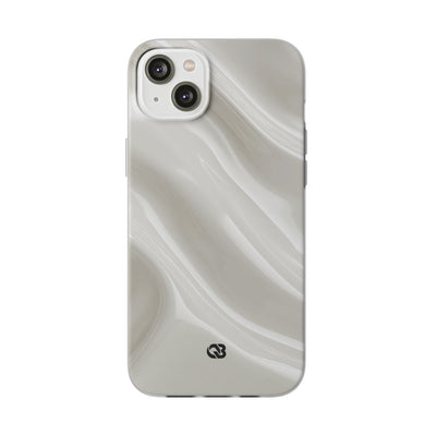 Liquid Enamel Fold · Lite Phone Case for iPhone ·  White