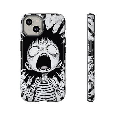 Chaotic Monochrome Scream · Tough Fundas para teléfono para iPhone