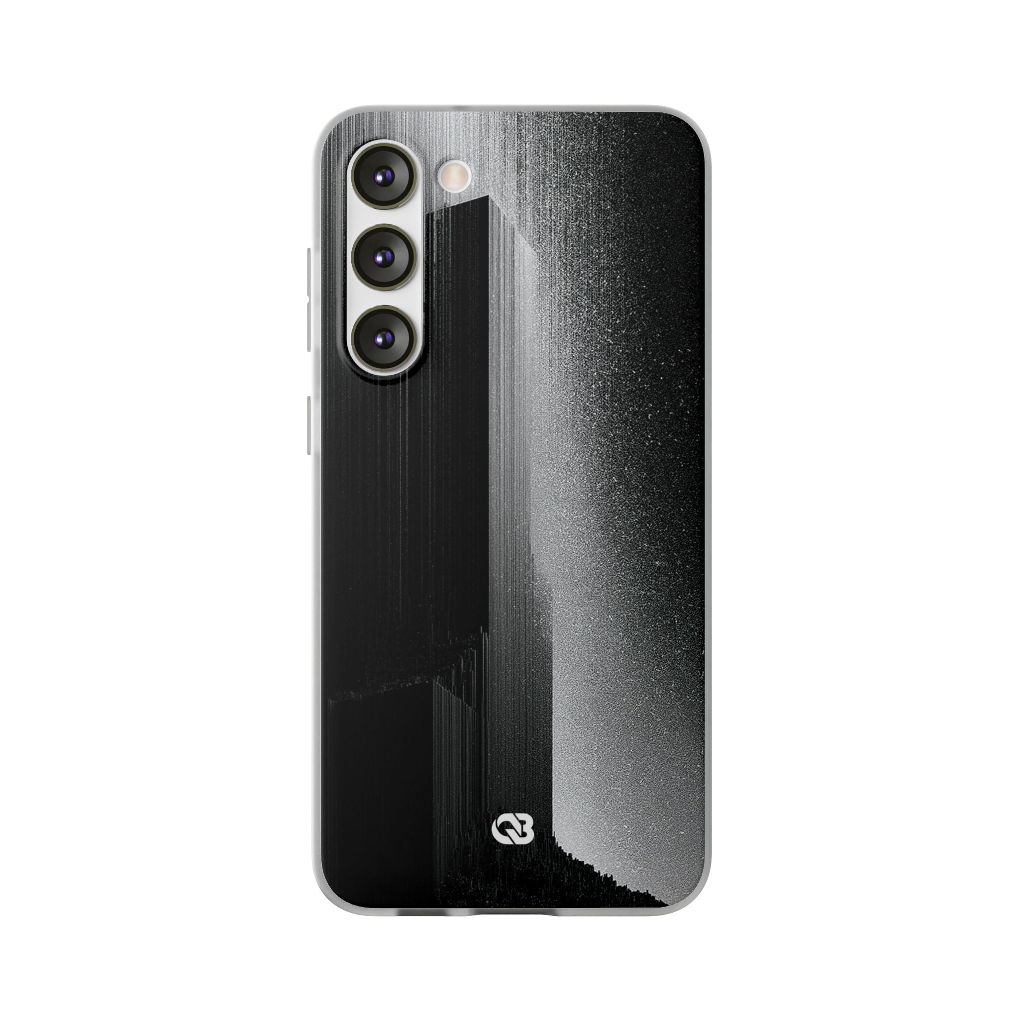 Black Lite Phone Case for Samsung - Brutalist Pixel Monolith