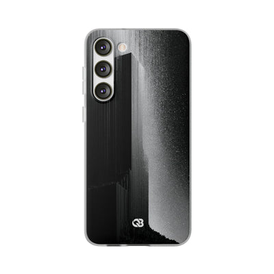Black Lite Phone Case for Samsung - Brutalist Pixel Monolith