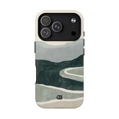 Green Tough 2.0 Magsafe Phone Case for iPhone - Misty Sage Valley