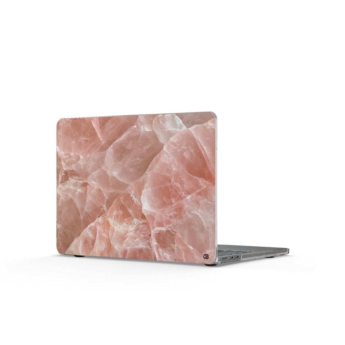 Rose Quartz Facet · Clear Hard Case for MacBook · Pink