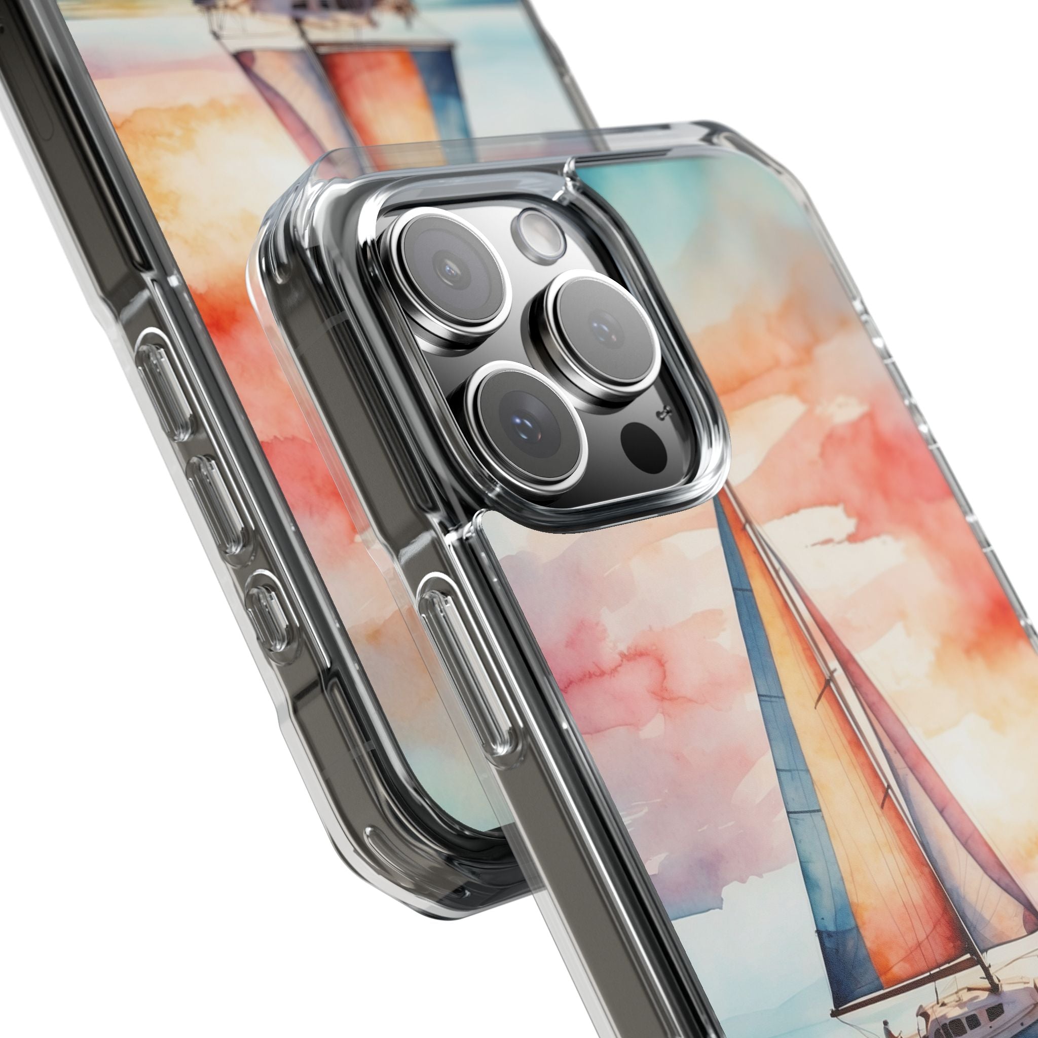 Crimson Horizon Sail · Impact Phone Case for iPhone · Magsafe