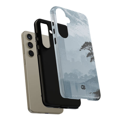 Grey Tough Phone Case for Samsung - Steel Slate Zen
