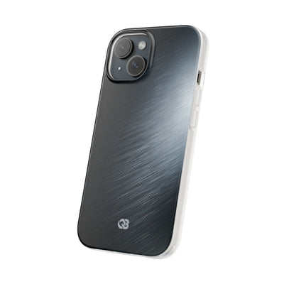 Grey Lite Phone Case for iPhone - Charcoal Brushed Steel