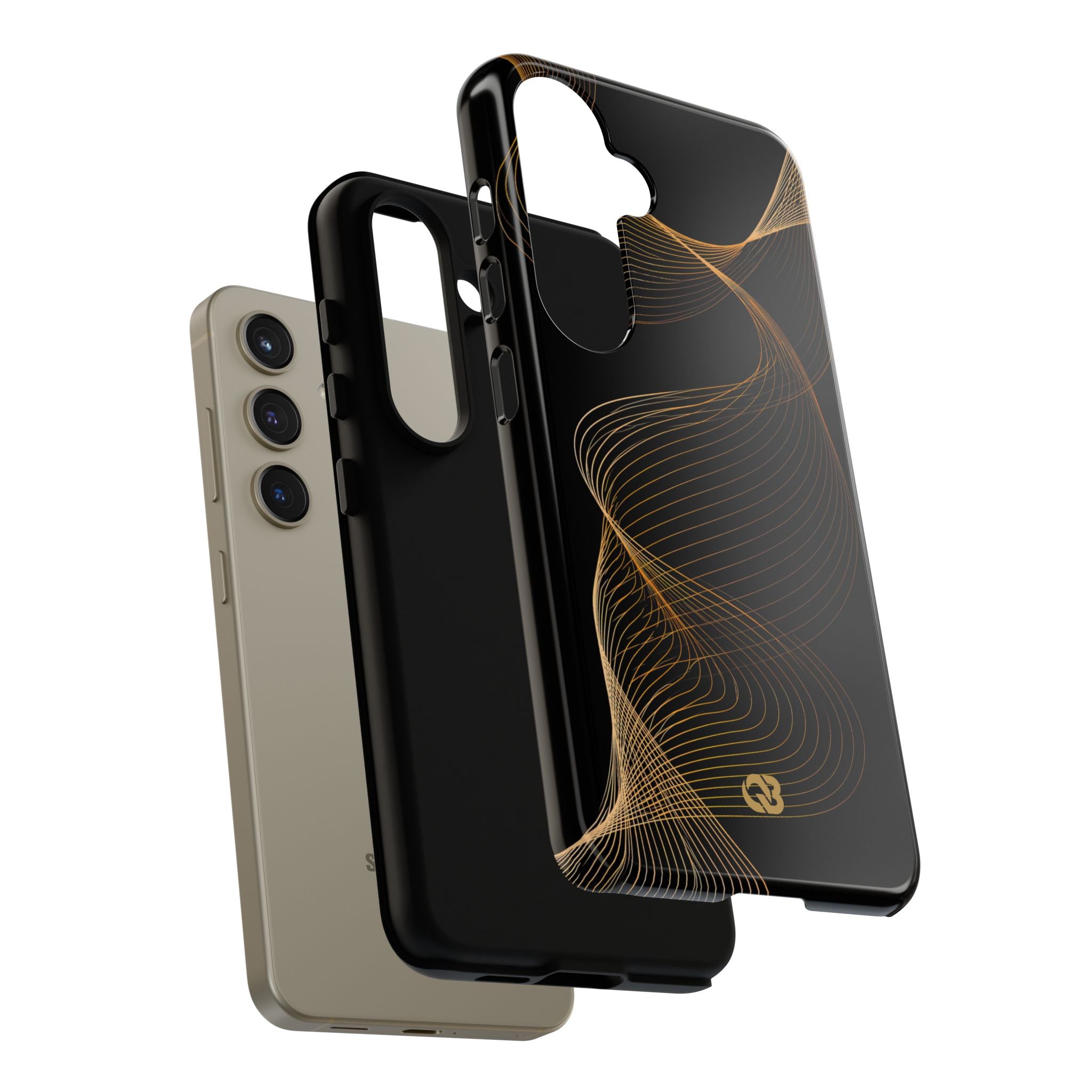 Gold Tough Phone Case for Samsung - Burnished Bronze Helix
