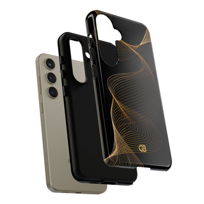 Gold Tough Phone Case for Samsung - Burnished Bronze Helix
