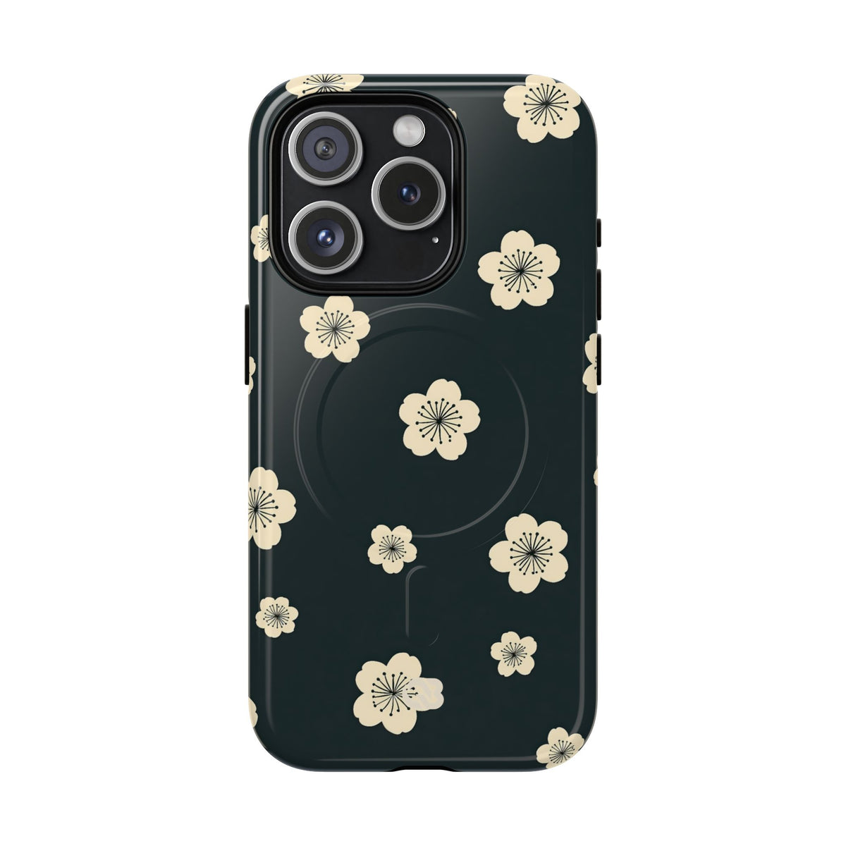 Midnight Sakura Bloom · Tough 2.0 Magnetic Phone Case for iPhone · Black