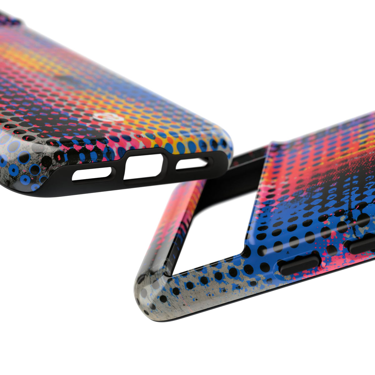 Chromatic Halftone Grid · Tough Phone Case for Pixel ·  Blue