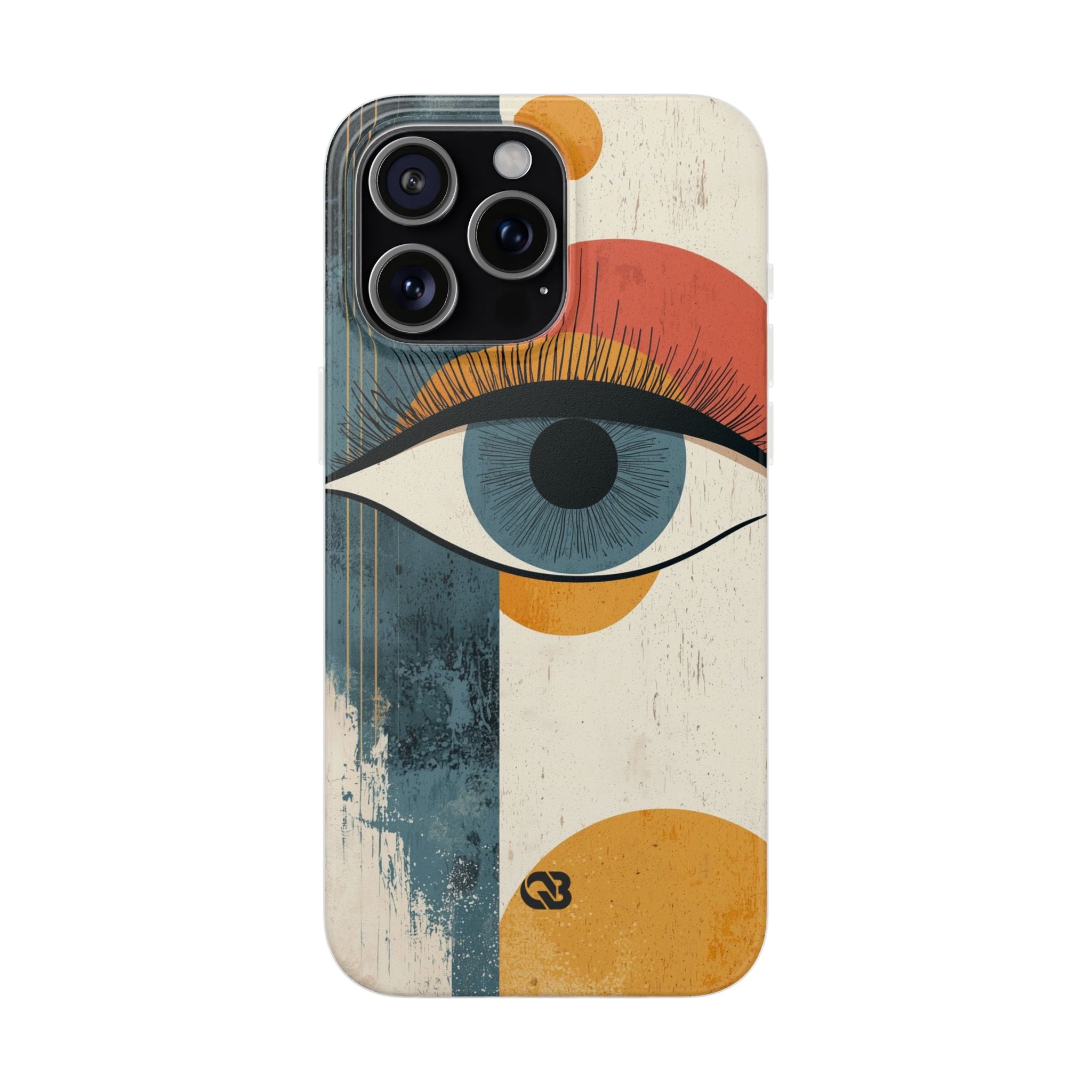 Distressed Azure Ocular · Soft Phone Case for iPhone