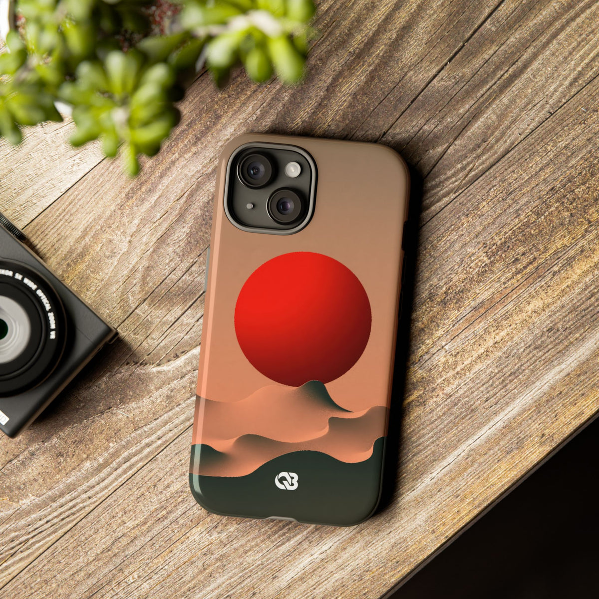 Crimson Sol Ridge · Tough Phone Case for iPhone · Red