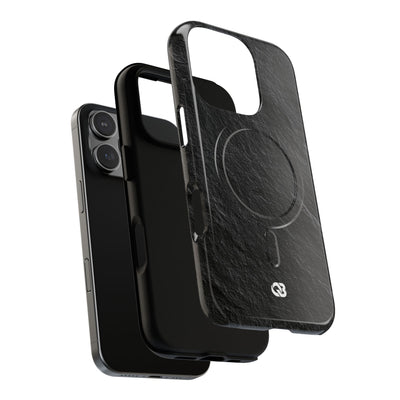 Black Tough 2.0 Magsafe Phone Case for iPhone - Raw Obsidian Slate