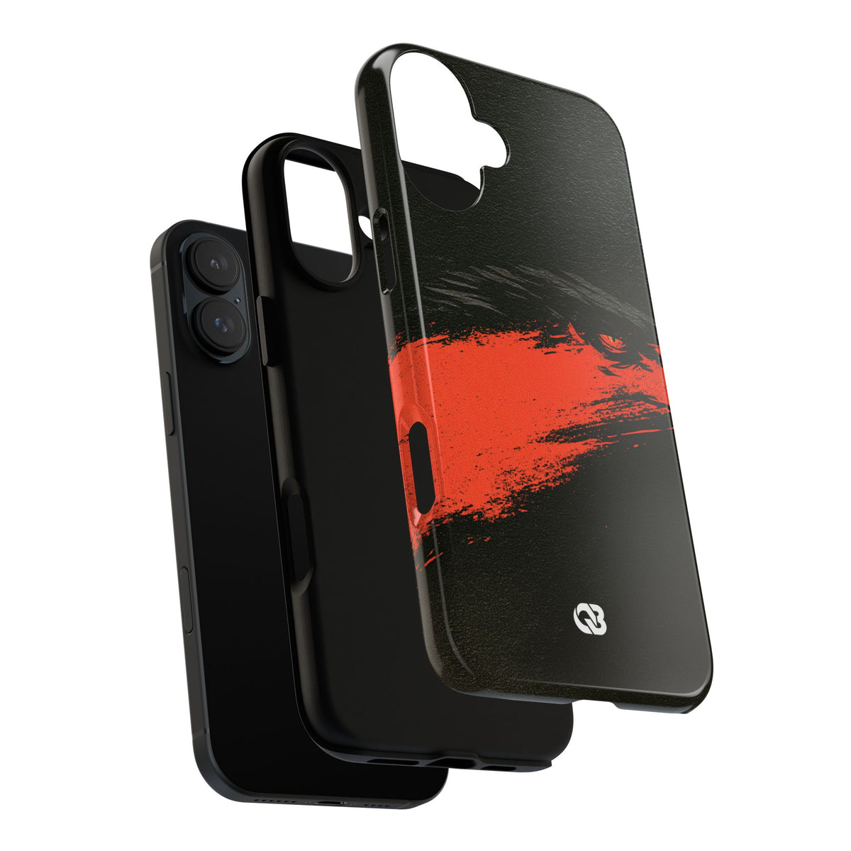 Crimson Raptor Noir · Tough Phone Case for iPhone · Black