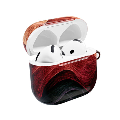 Ember Wave Dispersion · Hard Case for AirPods & AirPods Pro · Red