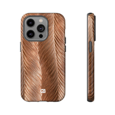 Rose Gold Weave · Tough Phone Case for iPhone · Brown