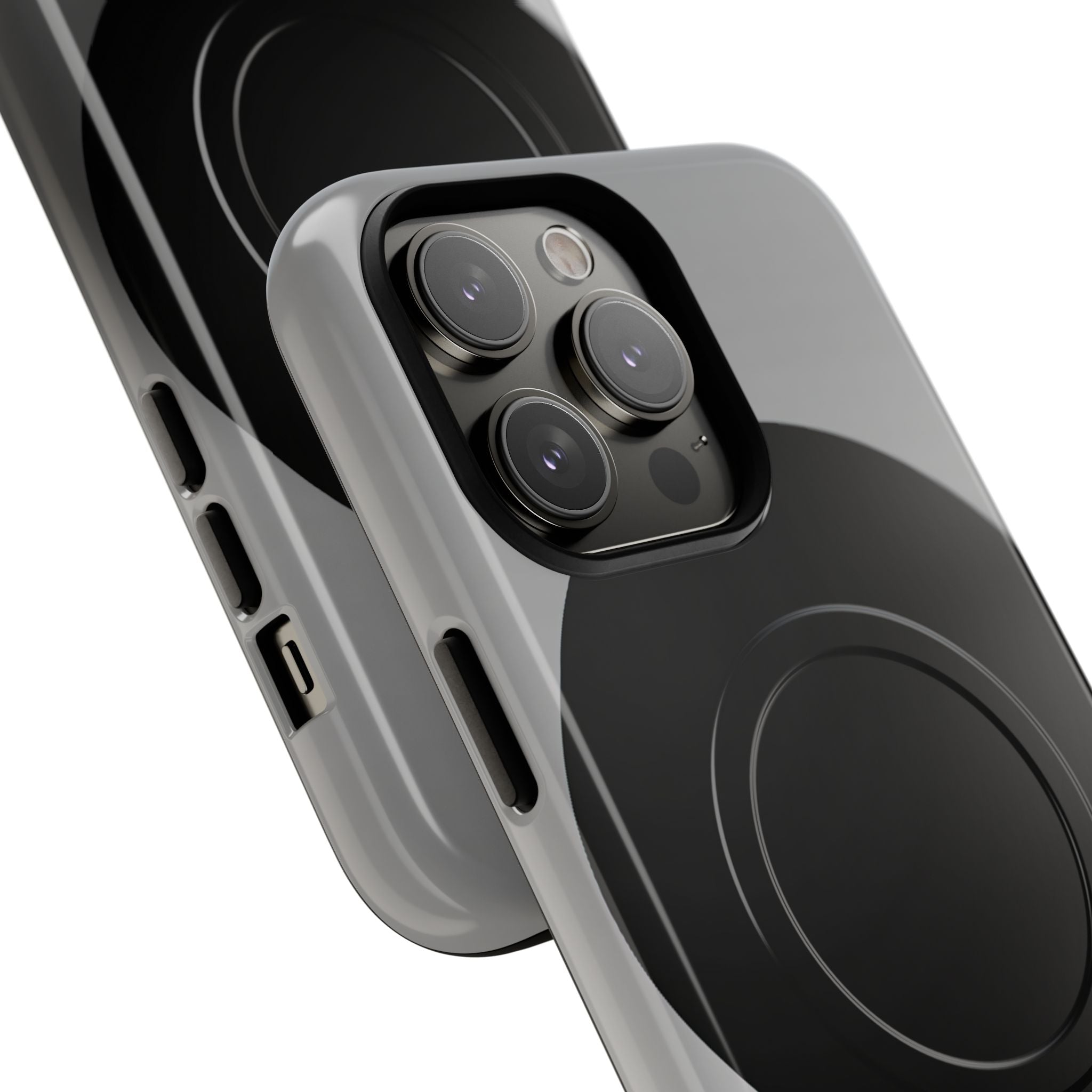 Grey Tough 2.0 Magsafe Phone Case for iPhone - Matte Onyx Sphere