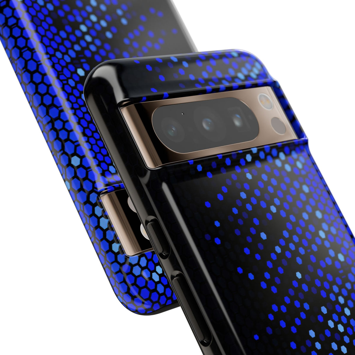 Cobalt Hex Dispersion · Tough Phone Case for Pixel ·  Blue