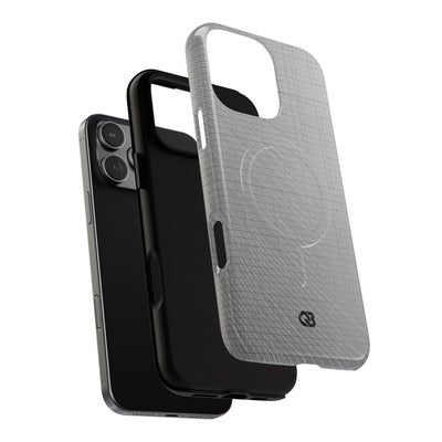 Grey Tough 2.0 Magsafe Phone Case for iPhone - Chrome Mesh Warp