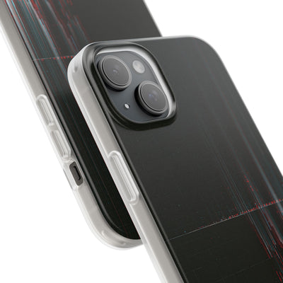 Black Lite Phone Case for iPhone - Corrupted Data Stream