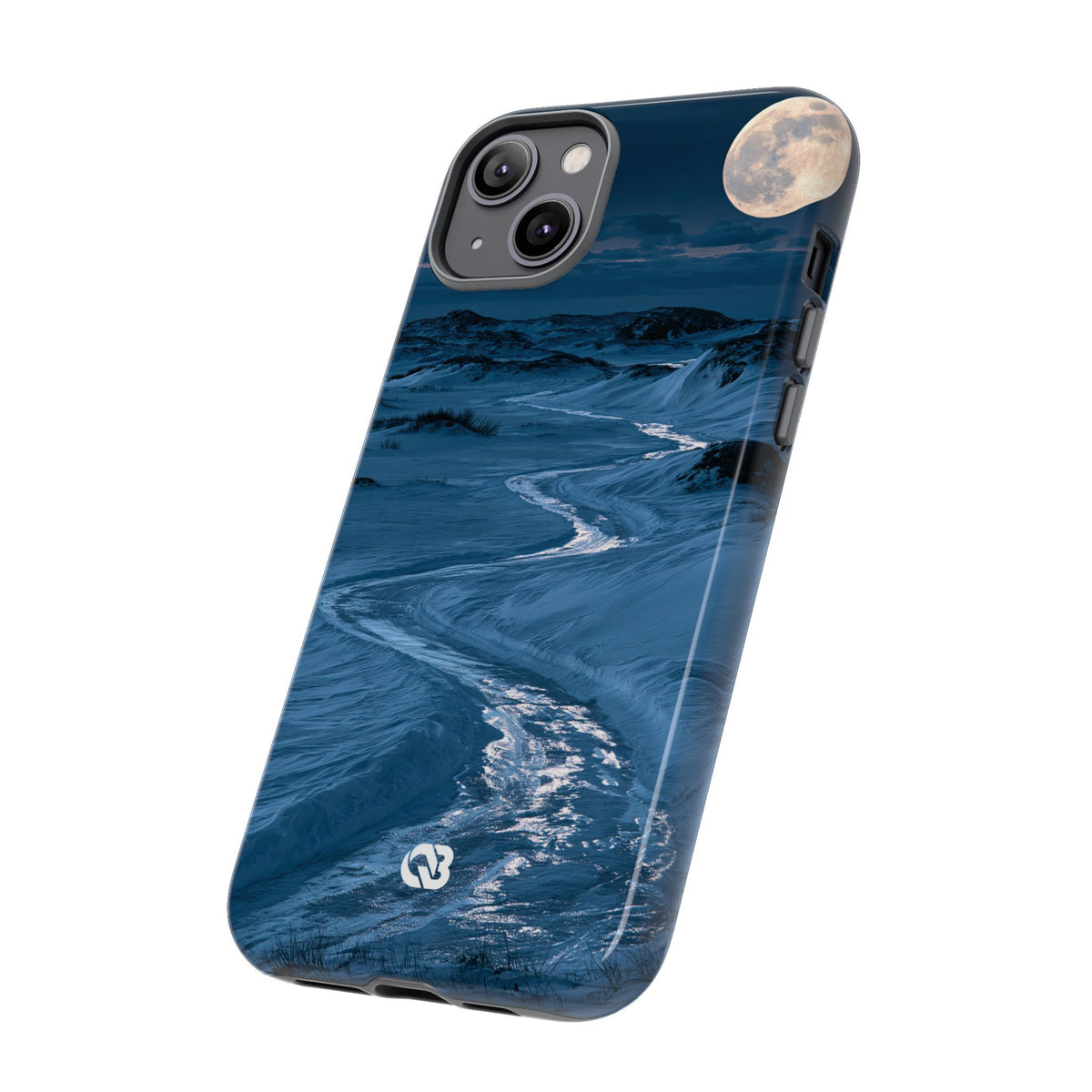 Arctic Moon Drift · Tough Phone Case for iPhone · Blue