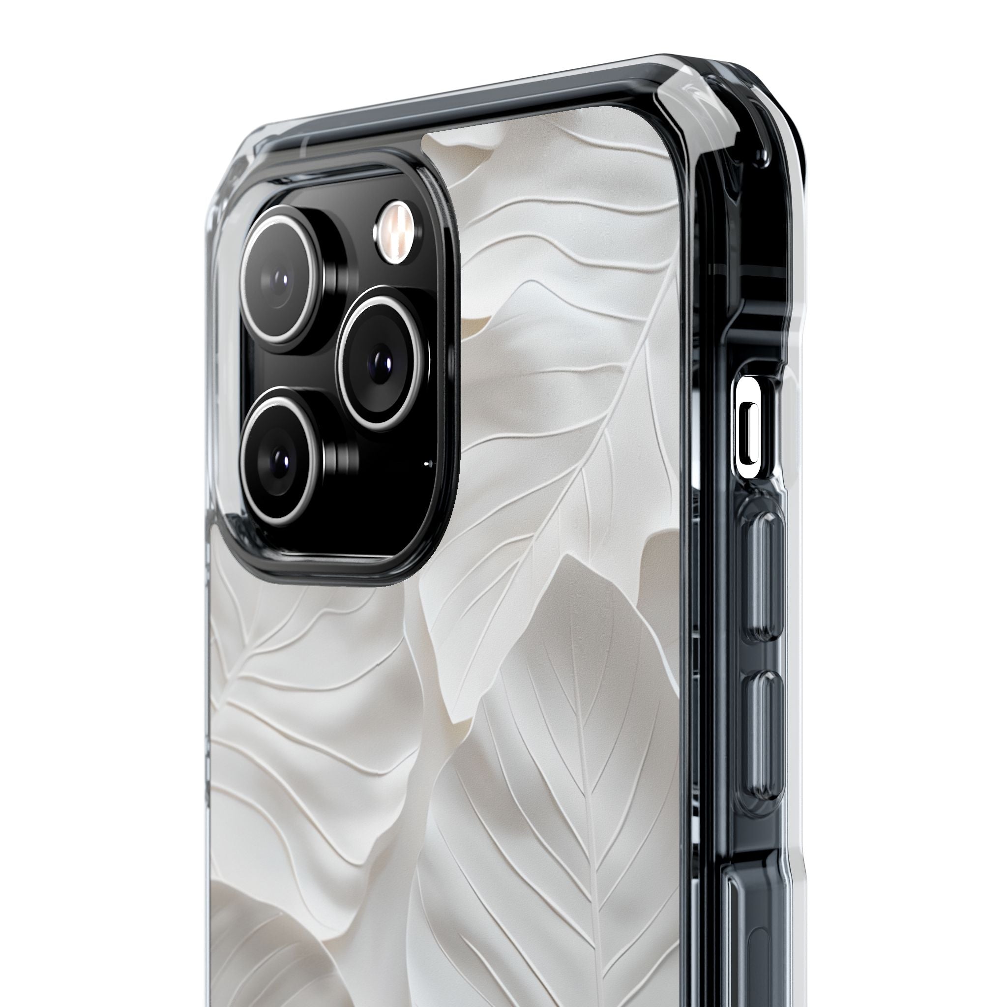 Sculpted Ivory Leaves · Impact Phone Case for iPhone · Magsafe