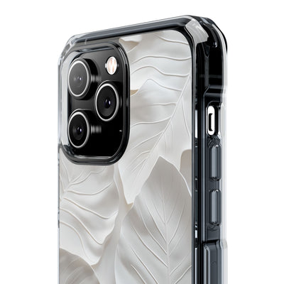 Sculpted Ivory Leaves · Impact Phone Case for iPhone · Magsafe