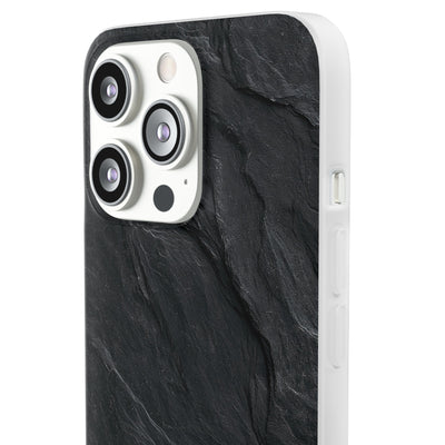 Dark Slate Strata · Lite Phone Case for iPhone ·  Black