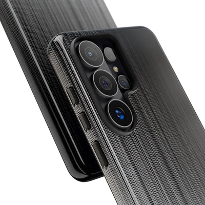Grey Tough Phone Case for Samsung - Static Vertical Dither