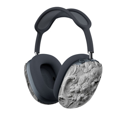 Rococo Marble Rose · Hard Case for AirPods Max · White