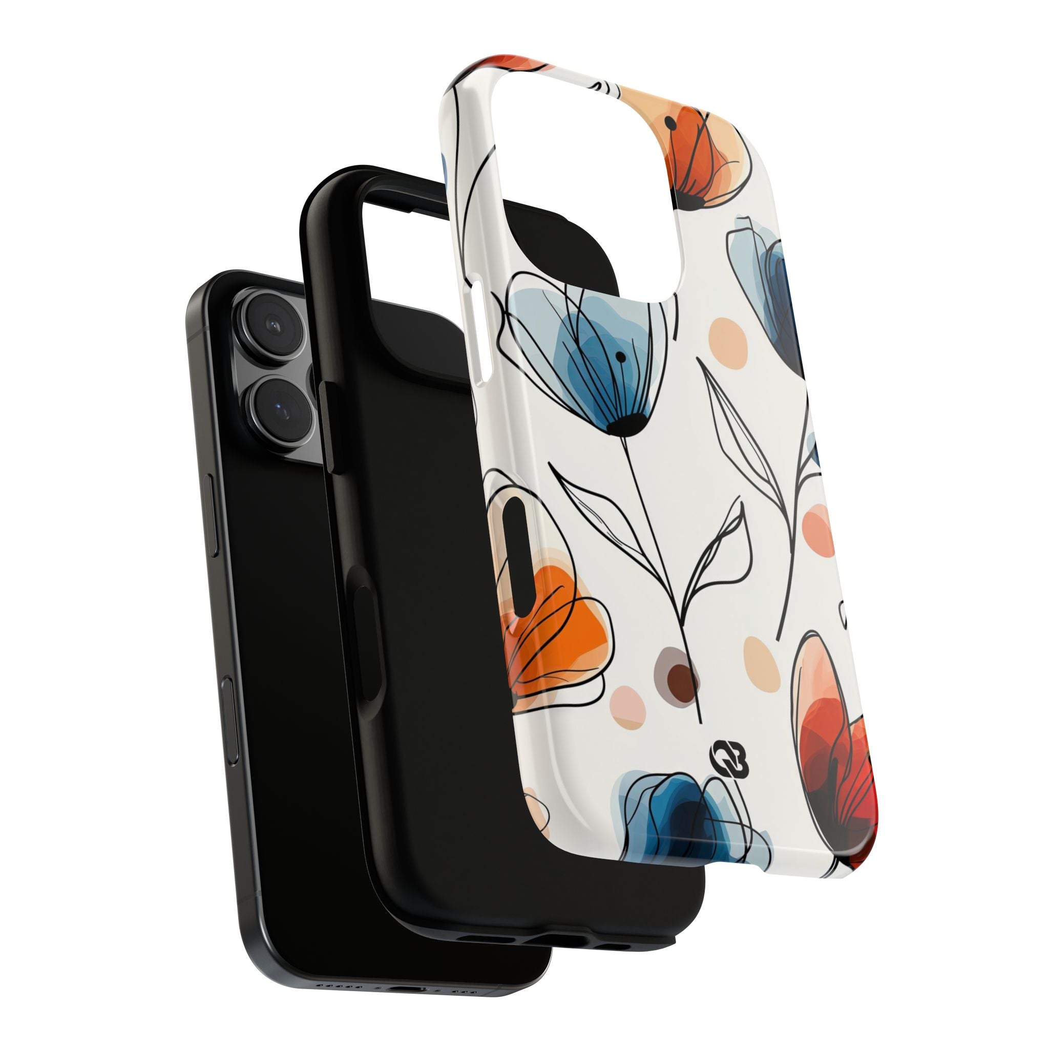 Ink Watercolor Tulips · Tough Phone Case for iPhone