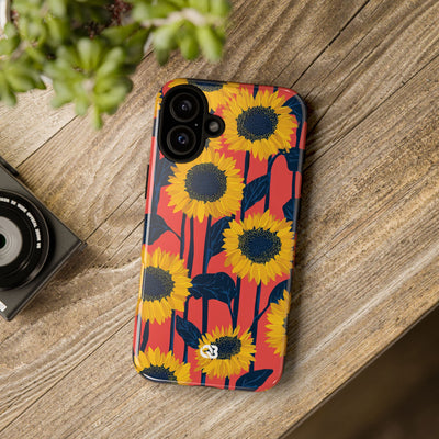 Solar Navy Bloom · Tough Phone Case for iPhone