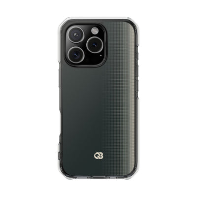 Grey Impact MagSafe Phone Case for iPhone - Charcoal Tech Grid