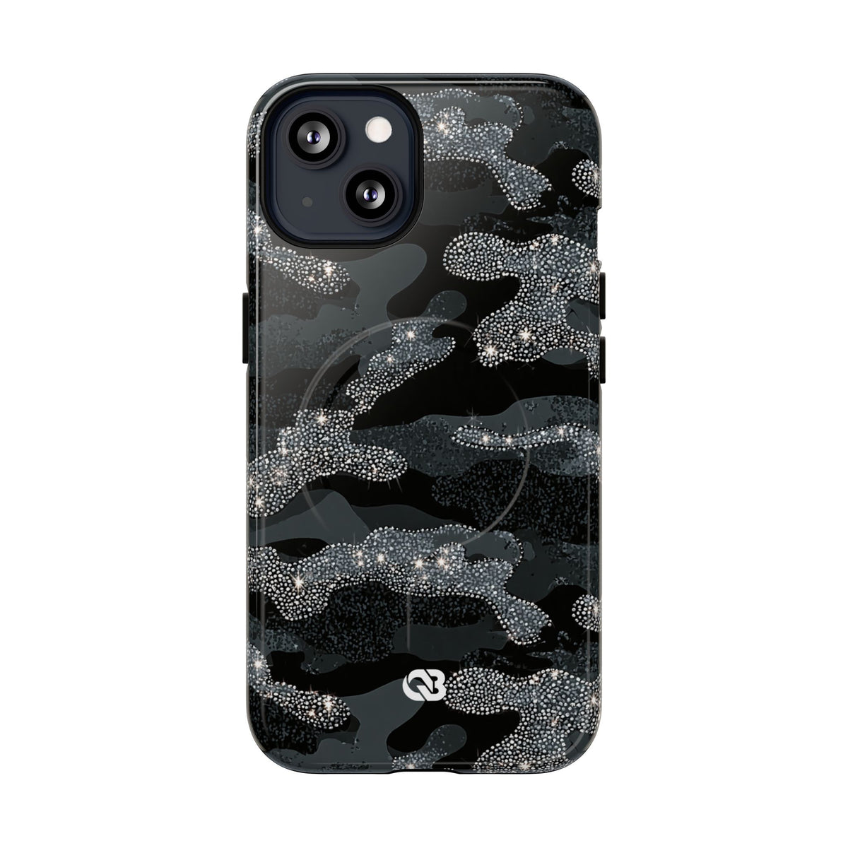 Glitter Shadow Camo · Tough 2.0 Magnetic Phone Case for iPhone · Black