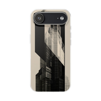 Beige Lite Phone Case for iPhone - Monolith Urban Grid