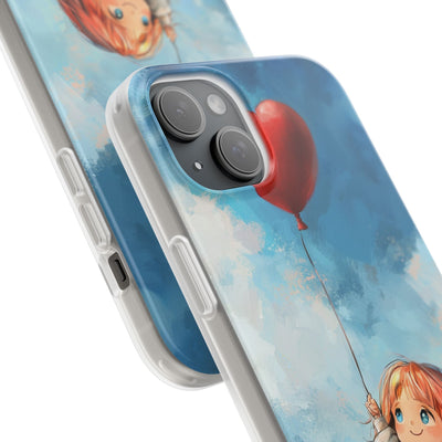 Crimson Heart Sky · Soft Coque de téléphone pour iPhone