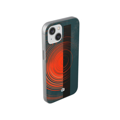 Teal Lite Phone Case for iPhone - Burnt Slate Radial