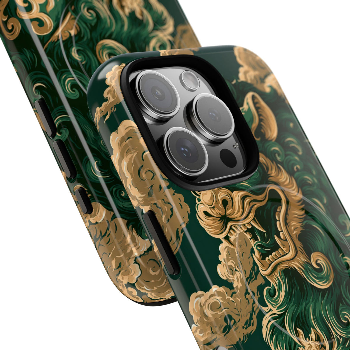 Imperial Guardian Lion · Tough 2.0 Magnetic Phone Case for iPhone · Green