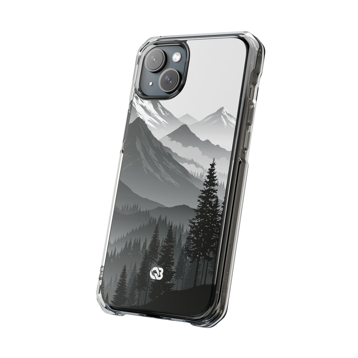 Alpine Horizon · Clear Impact Magnetic Phone Case for iPhone ·  Black