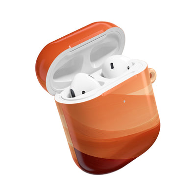 Terracotta Dune Ridges · Hard Case for AirPods & AirPods Pro · Orange