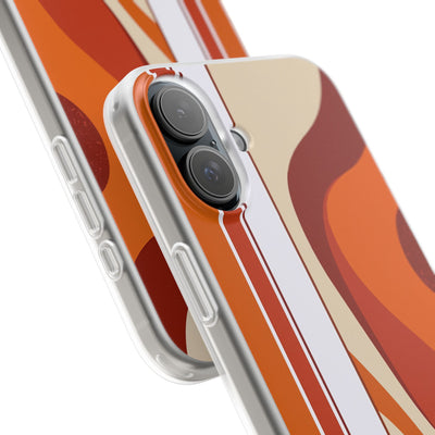 Orange Lite Phone Case for iPhone - Terracotta Metro Line