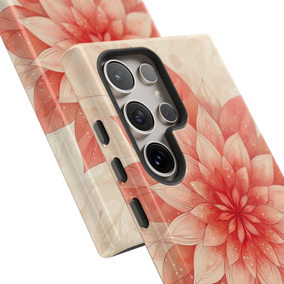 Coral Layered Bloom · Tough Handyhülle für Samsung