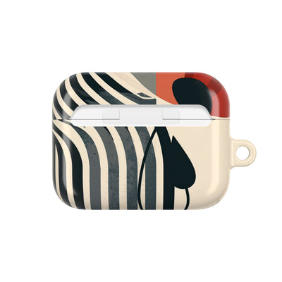 Modernist Poppy · Hard Case for AirPods & AirPods Pro · Beige