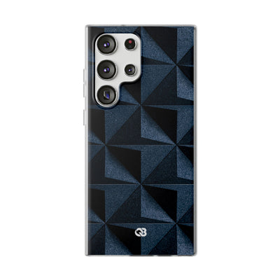 Blue Lite Phone Case for Samsung - Indigo Basalt Facets