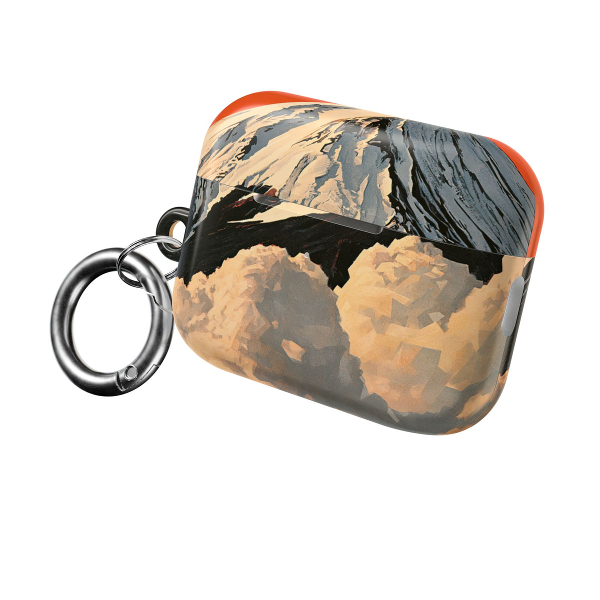 Sacred Peak Fuji · Hard Case for AirPods & AirPods Pro · Orange
