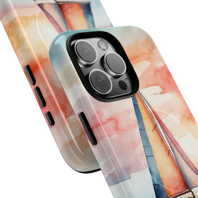 Crimson Horizon Sail · Tough+ Phone Case for iPhone · Magsafe