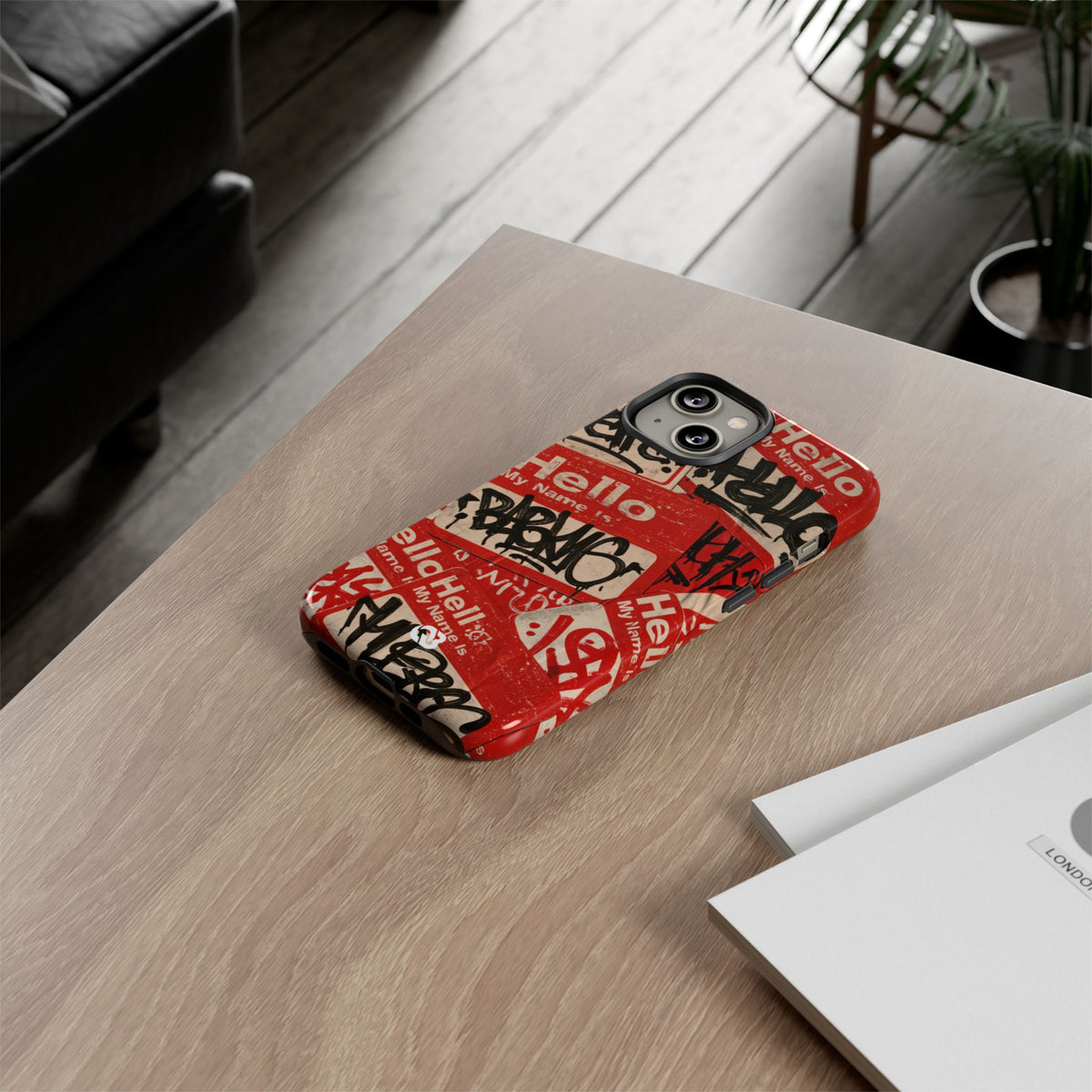 Slap Tag Collage · Tough Phone Case for iPhone · Red