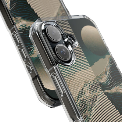 Green Impact MagSafe Phone Case for iPhone - Lunar Moss Topography